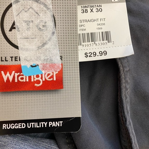 NWT Men’s Wrangler Rugged Utility Pant Sz38x30 - Picture 4 of 4